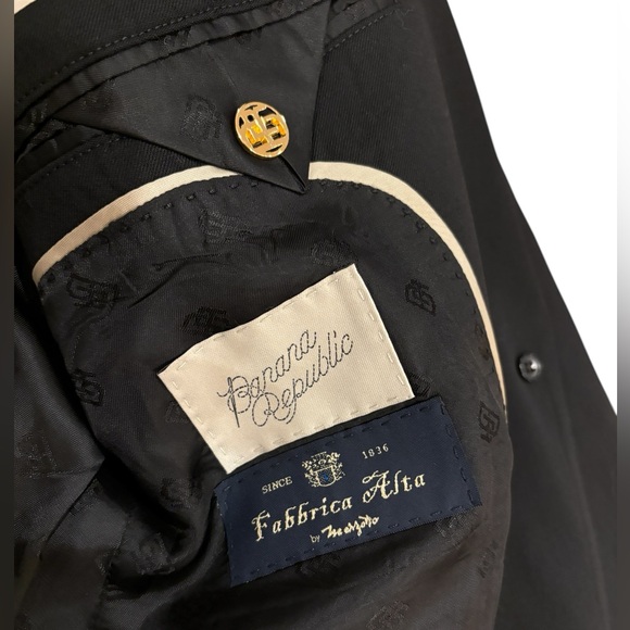 NWT - Banana Republic Black Siena Italian Wool Blazer - Size 12 - Picture 9 of 14